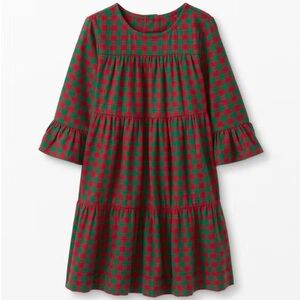 Hanna Andersson Buffalo Plaid Flannel Dress in Hanna Red/Fjord Green Size 4